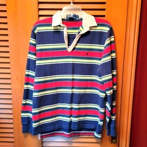 Vintage Rugby Polo by Ralph Lauren Stripes S